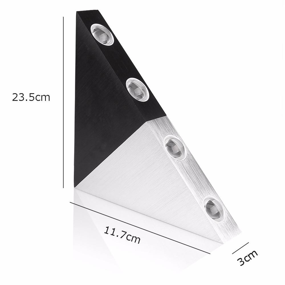 5W Triangolo su e giù lampada da parete per scale camera da letto applique per interni illuminazione 220V illuminazione su e giù in stile europeo Capodanno