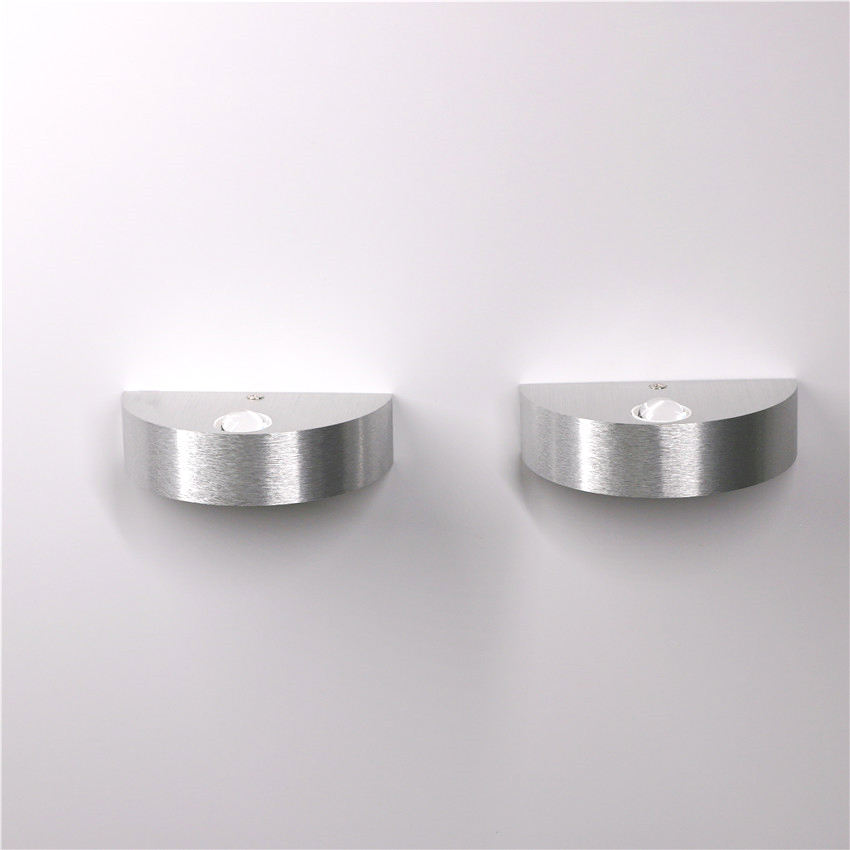 Lampada da parete a LED Up and Down 3W Applique da parete in alluminio per l'illuminazione interna a led dell'hotel della camera da letto