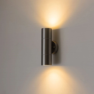 Applique da esterno a led impermeabile Up And Down in acciaio inossidabile con lampadina GU10
