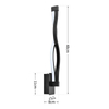 Applique da parete a LED da 16W per interni da casa 24W 2.4G applique da parete a regolazione continua con illuminazione della lampada del corridoio delle scale del telecomando