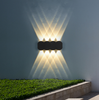 Lampada da parete moderna impermeabile esterna 4W LED IP65 alluminio su e giù applique da parete da giardino portico applique decorazione luce 110V 220V
