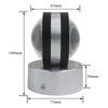 Lampada da parete moderna a Led Lampada da interno per scale Lampada da comodino Loft Soggiorno Up Down Home Corridoio Lampada 6W Applique da parete