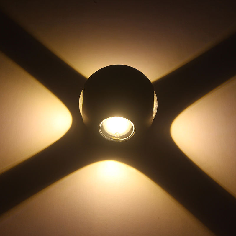 NUOVO arrivo Luci a sfera Luce da incasso per esterni Luci multicolori Lampade da parete per esterni Apparecchio LED Wandlamp Lampade da parete a LED