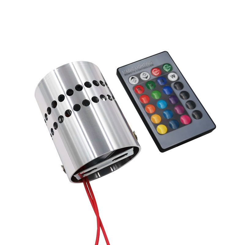 Hagood applique da parete a LED con foro a spirale RGB con telecomando per interni per feste bar hall KTV decorazioni per la casa