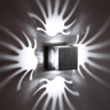 Lampada da parete RGB fantasia in alluminio 3W con controller per la decorazione della galleria d'arte 