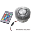 Applique da parete RGB Girasole rotondo 3W Alluminio 85-265V per interni Casa Bar Soggiorno Corridoio Applique da parete per hotel Colorata