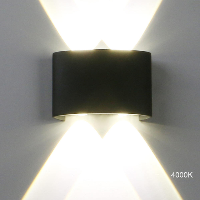 La lampada da parete esterna calda di vendita 4W LED impermeabilizza l'illuminazione del portico del giardino IP65