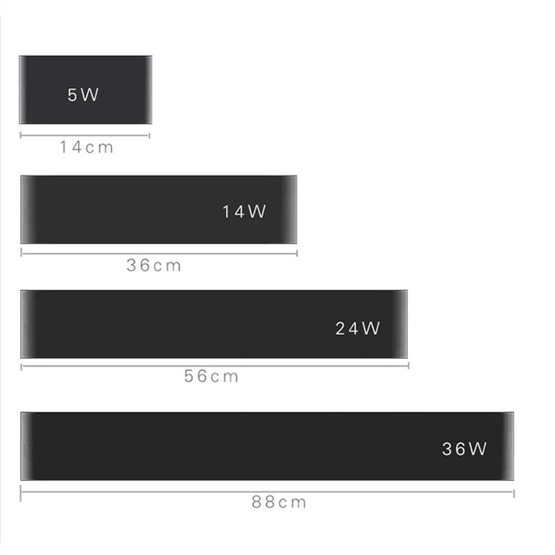 2.4G Moderno e minimalista LED in alluminio lampada da comodino lampada da parete camera da letto specchio da bagno luce corridoio creativo diretto