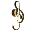 Nota musicale moderno stile minimalista alluminio decorativo LED applique da parete camera da letto creativa soggiorno corridoio corridoio applique da parete