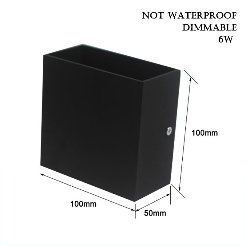 Impermeabile IP65 Decorazione applique da parete Lampada da parete a LED in alluminio da giardino Luci da esterno Lampada da parete a LED per bagno