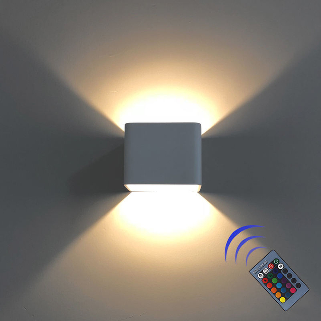 Lampada da parete per interni decorazione della villa parete che cambia colore luce notturna a LED da parete facile da installare