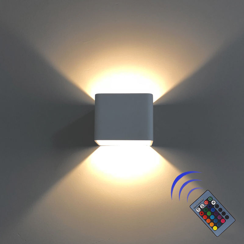Lampada da parete per interni decorazione della villa parete che cambia colore luce notturna a LED da parete facile da installare
