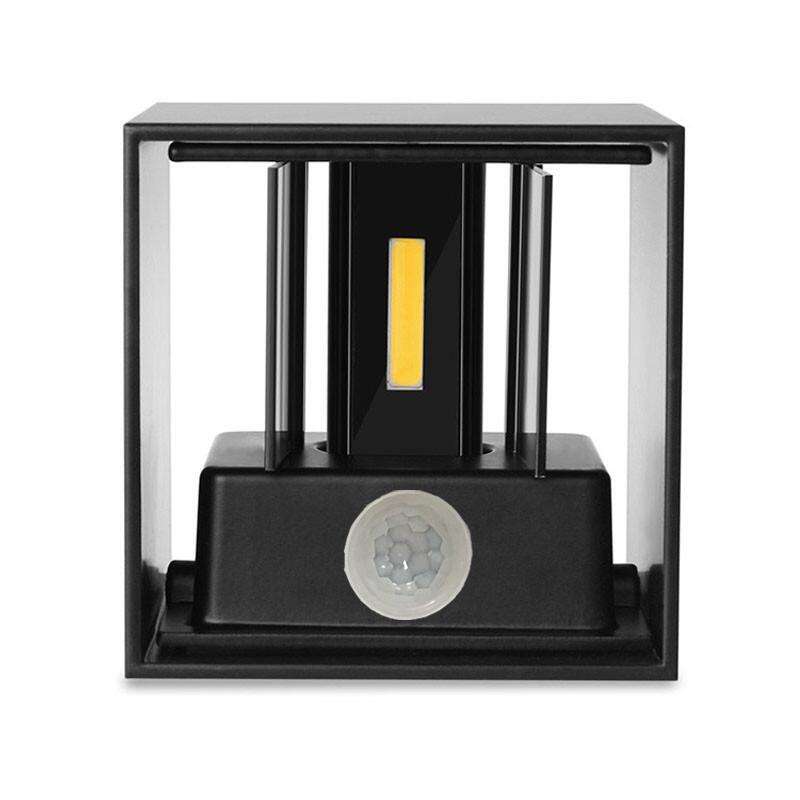 Cube Motion Sensor Lampada da parete a LED di alta qualità 12W Bianco regolabile da esterno ip65 impermeabile per soggiorno interno