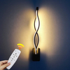 Lampada da parete a LED da 21W 2.4G Lampade da parete a regolazione continua con telecomando Scale Corridoio Lungo bianco caldo Tre temperature di colore