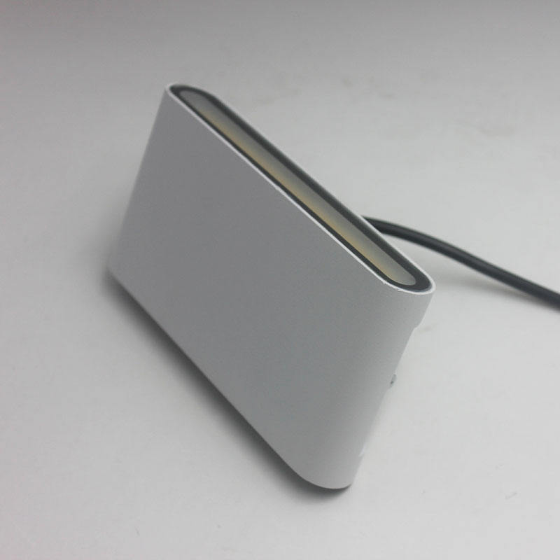 12W Lampada da parete bianca semplice su e giù per esterni quadrata per giardino Alta qualità con illuminazione a prezzo di fabbrica