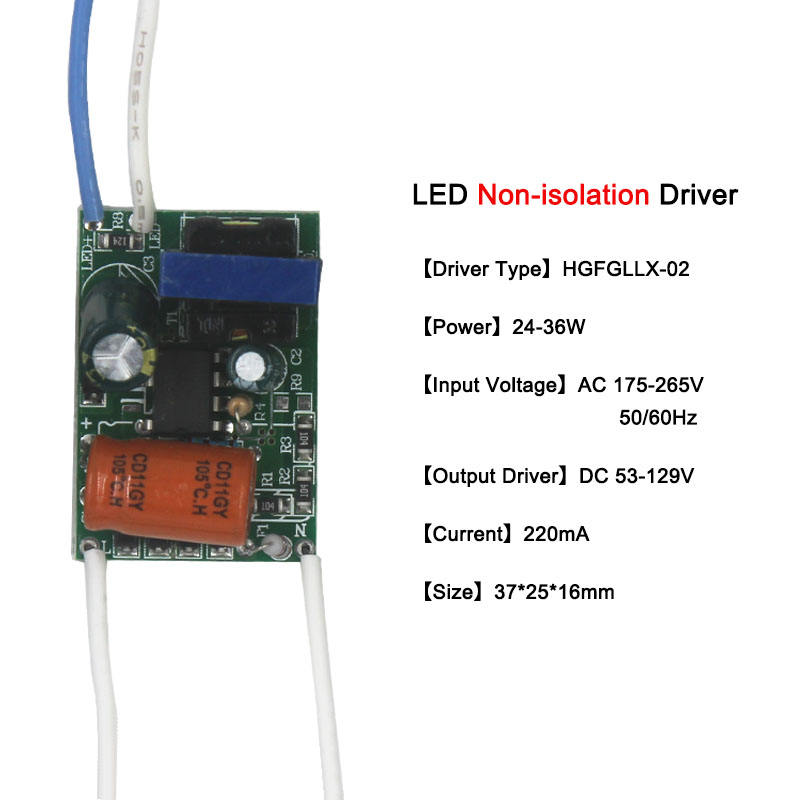driver principale Driver a scheda nuda Trasformatori di illuminazione LED da incasso parti della lampada da soffitto non isolate Ingresso 220 V lampada di azionamento trasformatore elettronico industriale 220 mA alimentazione interna