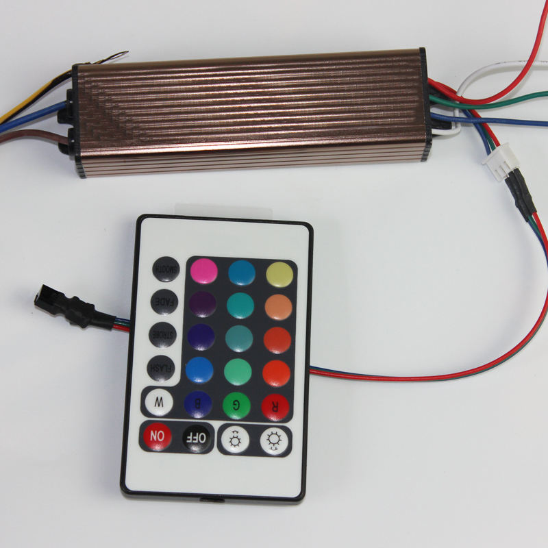 Driver LED 10-100W AC85-265V DC25-38V Alimentatore Trasformatori Led IP66 impermeabili + Telecomando RGB per luce Led fai da te