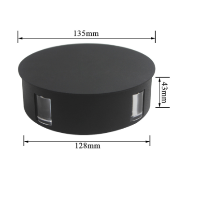 Lampada da parete a stella a croce rotonda a LED di vendita calda rgb luce notturna per interni con prezzi di fabbrica Scala innovativa con luce di superficie