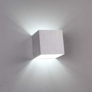 Lampada da parete a LED 3W AC85-265V Decorazione per interni Lampada da parete Applique Portico Alluminio incorporato per camera da letto Soggiorno Corridoio