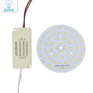 3W 5W 7W 9W 12W 15W 18W 24W SMD5730 Chip a diodi emettitori di luce + guscio in plastica Alimentatore per driver LED per plafoniera a LED