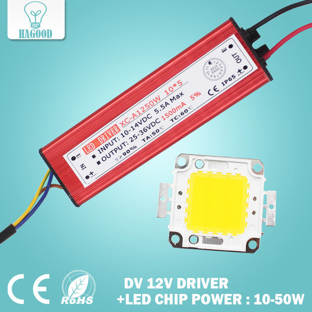 10W 20W 30W 50W LED ad alta potenza luce di inondazione chip COB + ingresso AC / DC 12V LED alimentatore proiettore Led driver