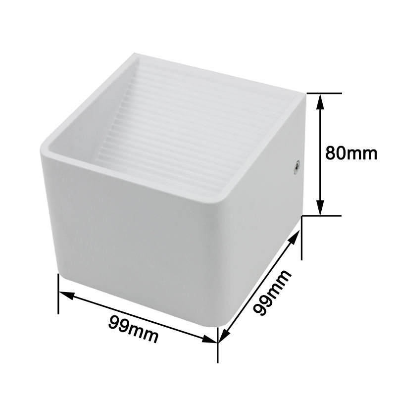 Lampada da parete a led cubo da 3W di alta qualità con telecomando rgb per l'illuminazione del soggiorno interno