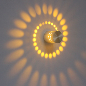 1W 3W Lampada da parete a LED con foro a spirale di alta qualità di fabbrica Lampada da notte per interni con miglior servizio e applique da spogliatoio a basso prezzo Vanity a led