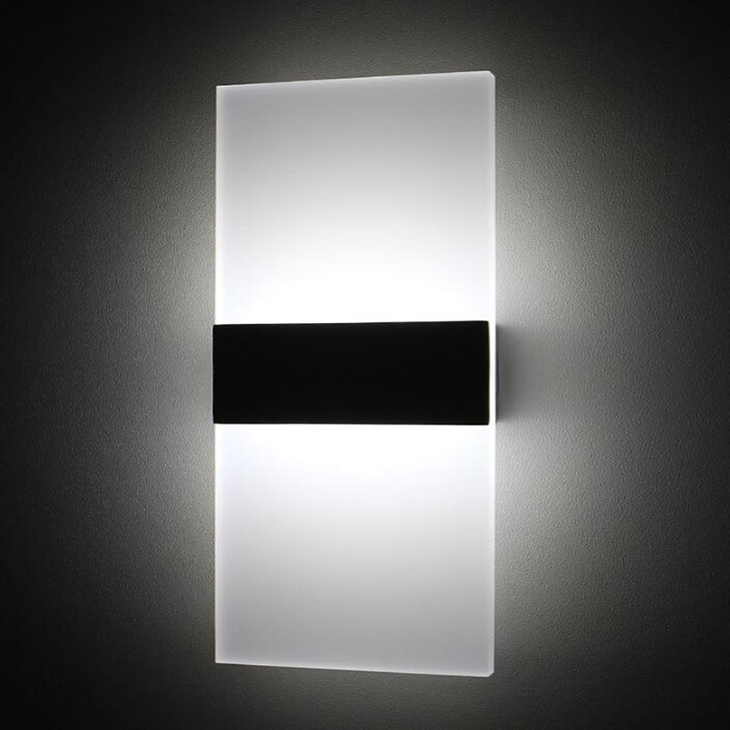 prezzo di fabbrica applique da parete a LED in acrilico moderno per interni luci da toeletta per montaggio a parete per bagno in vendita