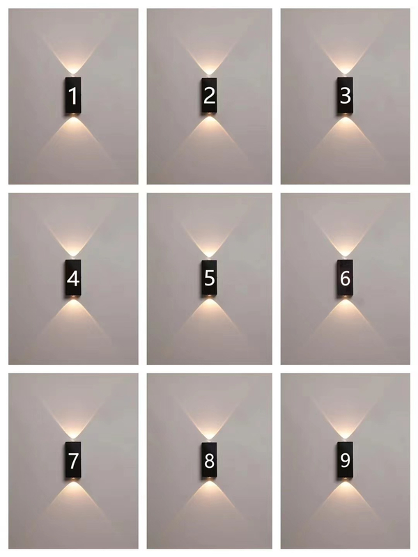 Lampada da parete a lettera lampada da parete digitale su e giù lampada da parete a LED numero civico luce applique da parete a led per esterni parete per esterni illuminazione a led applique da parete a led per esterni