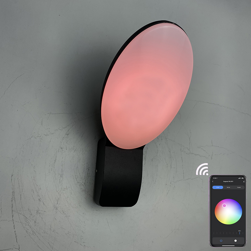 9W lampada da parete intelligente lampade intelligenti controllo app luce led controllo app luce app illuminazione controllata app Tuya app lampada da parete per esterni lampada da parete con telecomando per telefono cellulare
