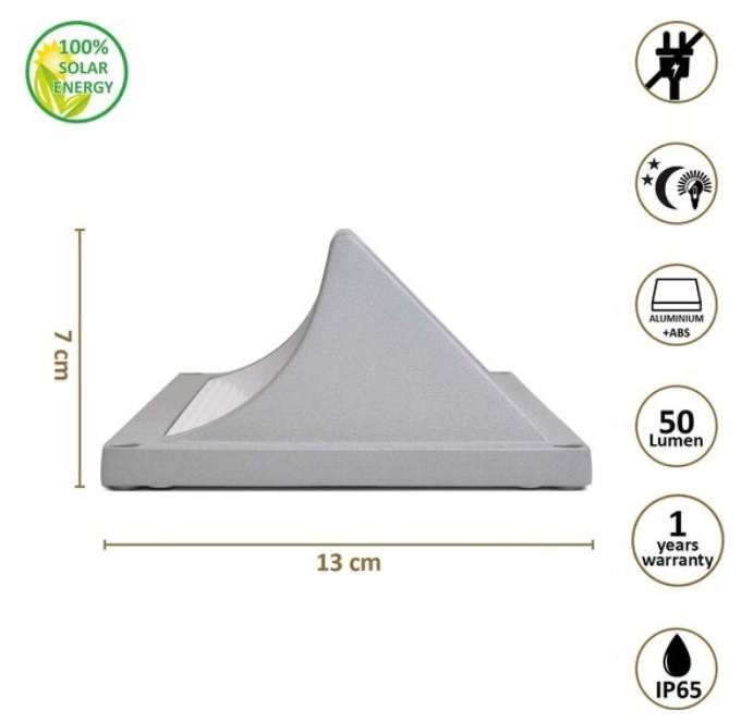 Outdoor Super Bright Ip65 Impermeabile Domestico Giardino Decorazione Illuminazione Su Giù Lampada da parete solare luminosa