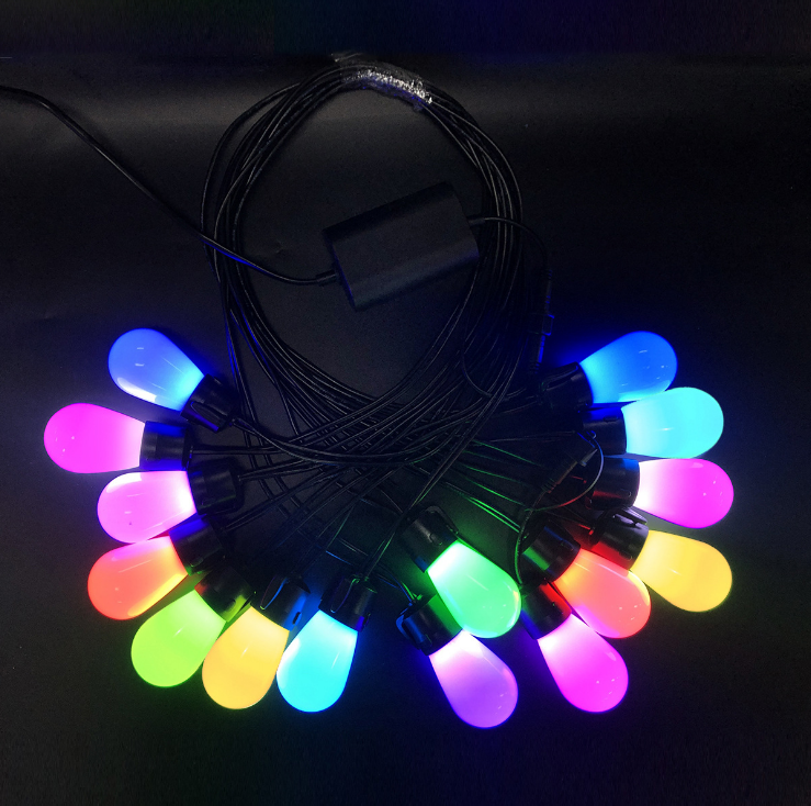 Luci a stringa solare a LED Decorazione natalizia Lampadina IP65 Lampada da patio impermeabile Ghirlanda per mobili da giardino all'aperto