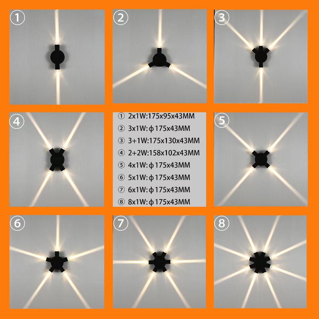 Lampada da parete per esterni impermeabile a prova d'umidità Cortile per esterni Cortile Terrazza Corridoio Scale Corridoio Lampada