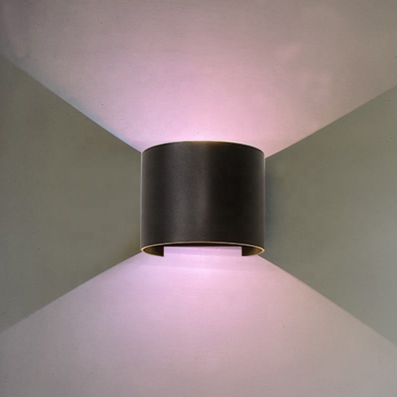 Nordic Modern 12W Lampada da parete Impermeabile Ip65 Led Alluminio Outdoor Up Down Applique da parete per Garden Hotel Luminoso a parete