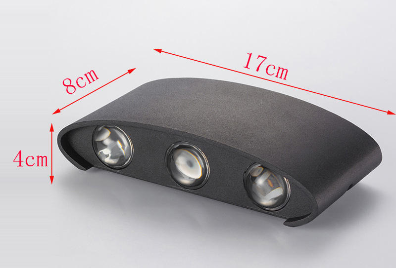Moderna lampada da parete a LED impermeabile per portici per portici per portici per porte del corridoio dell'hotel per interni moderni