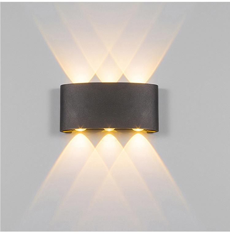 Moderna lampada da parete a LED impermeabile per portici per portici per portici per porte del corridoio dell'hotel per interni moderni