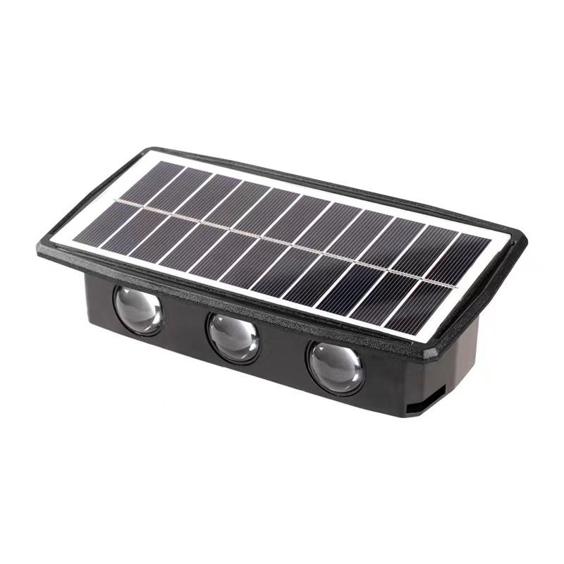 Proiettore solare Foco Lampada a LED Apparecchi di illuminazione solare impermeabili Lampade di inondazione Lampade da parete Giardino Luci solari per esterni