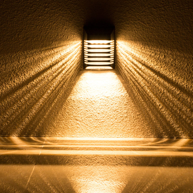 Sensore solare Lampada da parete a risparmio energetico Luci solari da parete a LED Luce solare a LED per esterni Luci solari da giardino impermeabili Paesaggio del cortile