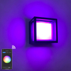 Smart IP65 luce esterna impermeabile APP Lampada da giardino in plastica controllata impermeabile moderna applique da parete a LED montata a parete
