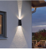 Up And Down LED Solar Light Powered Charge Illuminazione esterna impermeabile Lampade da parete Giardino