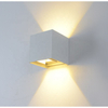 Wandlamp regolabile IP65 impermeabile per interni ed esterni cubo LED lampada da parete soggiorno camera da letto in alluminio su e giù per giardino portico luce