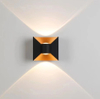 Decora le luci da parete per esterni in alluminio da giardino moderno e contemporaneo Up Down Lampade da parete a LED GU10 a 360 gradi