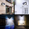 100 LED ip65 Luce solare Lampada solare per esterni Lampada da parete con sensore di movimento PIR Luce solare solare impermeabile per la decorazione del giardino