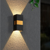 2023 Lampada da parete per esterni impermeabile Lampada da parete lunga a LED IP65 Luce in alluminio Giardino Villa Portico Sconce Light 110V 220V Sconce Apparecchio