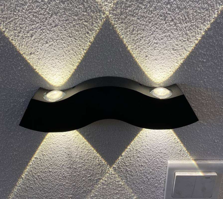 Lampada da parete decorativa a led con 4 barbe e luce notturna da esterno applique decorativa a led impermeabile