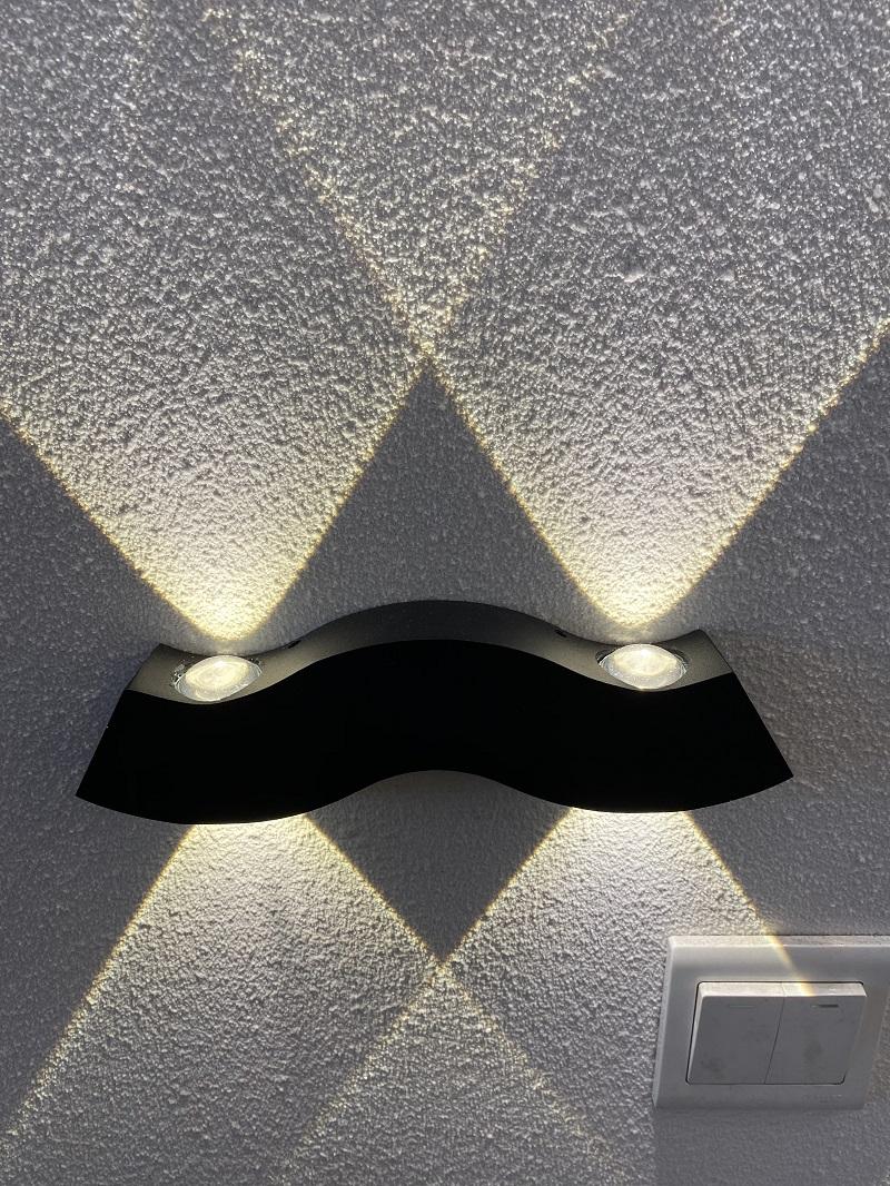Lampada da parete decorativa a led con 4 barbe e luce notturna da esterno applique decorativa a led impermeabile