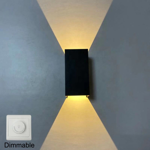 2023 Più nuovo Tuya 9W Lampada da parete Light App Control Illuminazione esterna intelligente Lampada da parete in acrilico Lampada da parete a LED intelligente Sconce