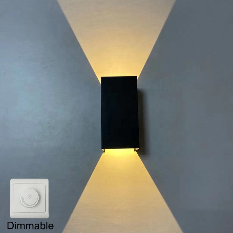 Impermeabile IP65 Moderna lampada da parete a led 12W Dimmerabile LED Scale Sconce Light per soggiorno Corridoio Sfondo luce AC85-265V