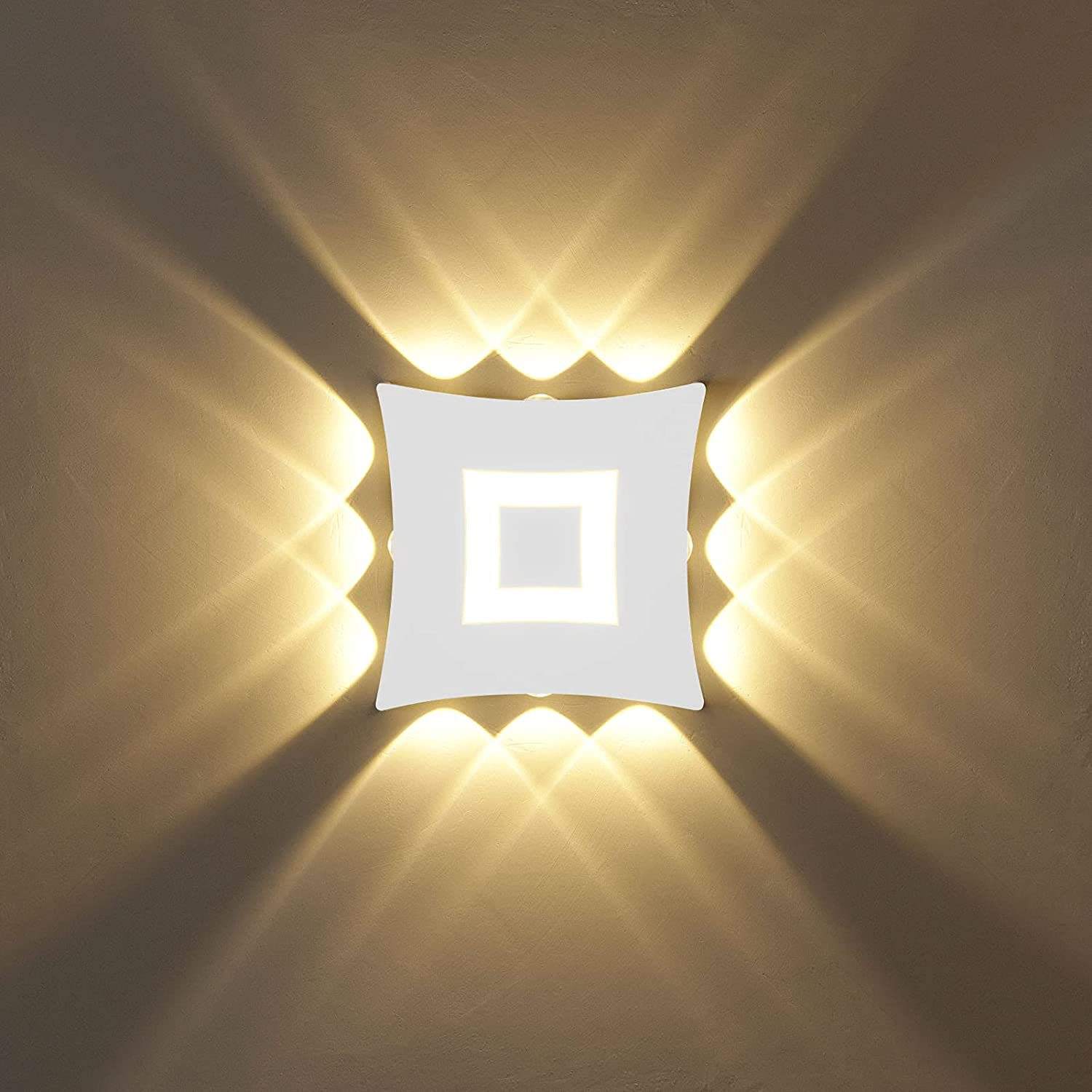 Lampada da parete moderna cubo lampada da parete a led impermeabile IP65 applique da parete per interni 110V 220V per illuminazione esterna bagno 4W 6W 8W