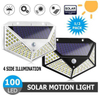 Lampada da parete solare 100LED cortile lampada solare a emissione di luce a quattro lati lampada da esterno impermeabile a induzione del corpo umano
